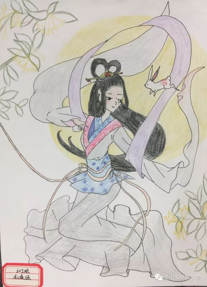 中秋节赏月创意绘画作品-图2