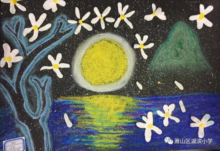 中秋节赏月创意绘画作品-图4