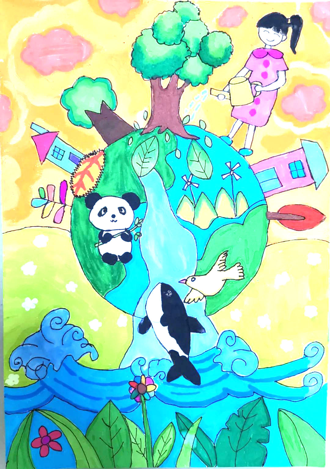 步骤1：《绿色的美丽家园》