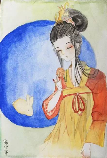 “花好月圆 团团圆圆”中秋节主题绘画-图5