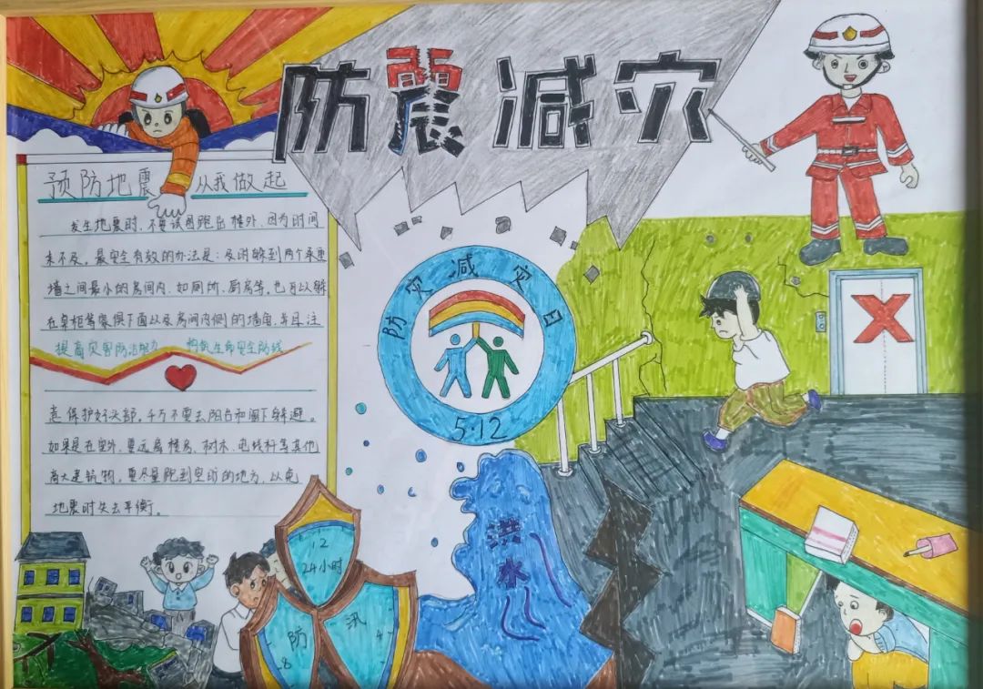 小学六年级防灾减灾主题手抄报-图5