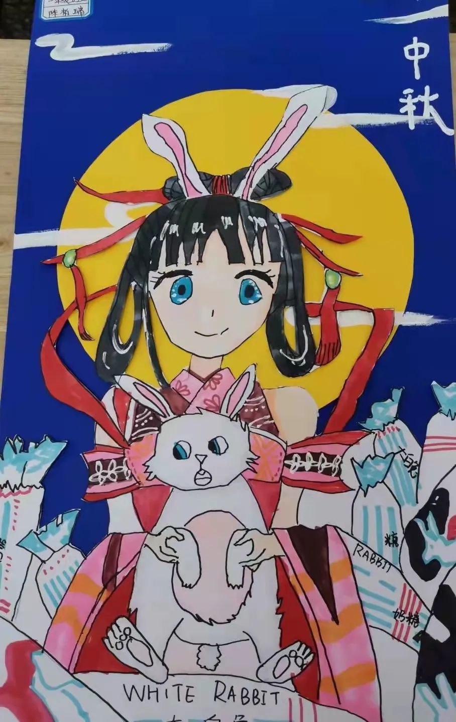 关于中秋节的主题儿童画课例-图2