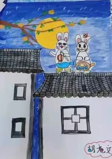 关于中秋节的主题儿童画课例-图4