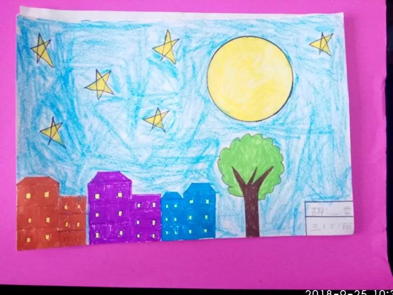花好庆团圆 皓月印佳节主题儿童画幼儿组-图3