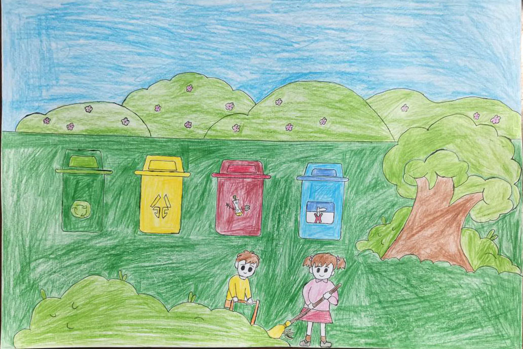 小学生创建文明城市主题绘画简单又漂亮-图5