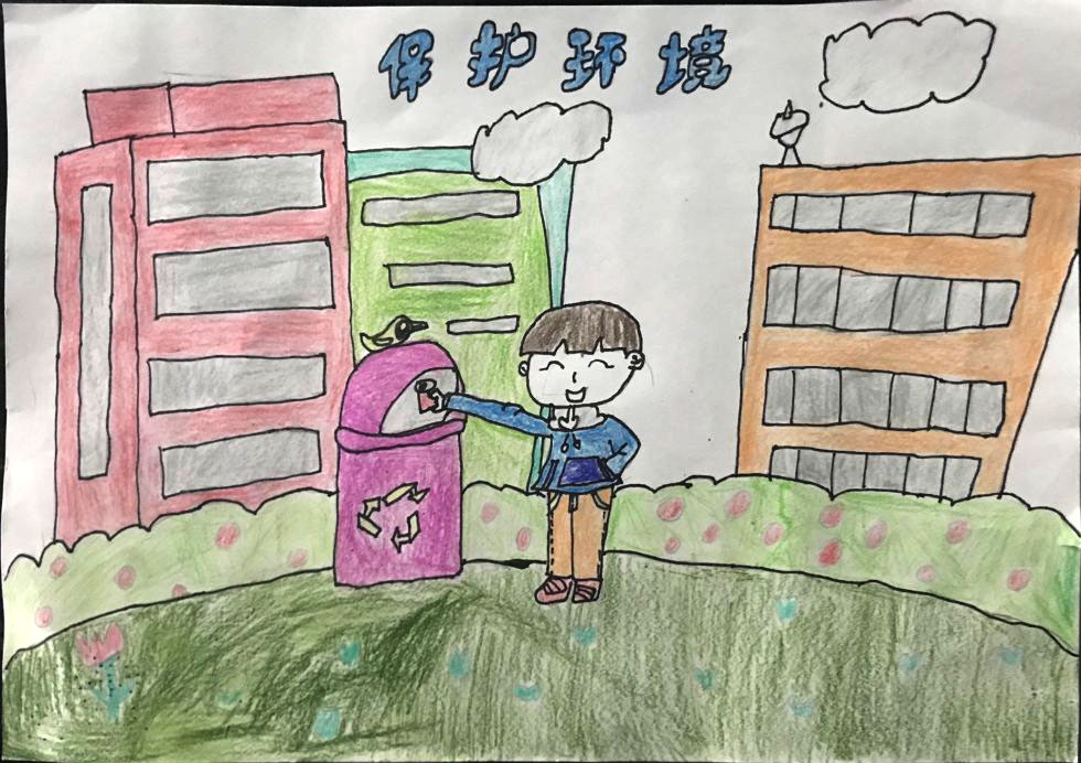小学生创建文明城市主题绘画简单又漂亮-图6