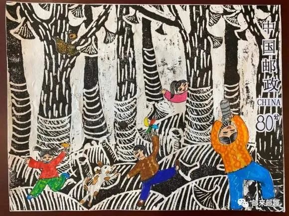 邮话要说全国少年儿童邮票创作设计作品-图5