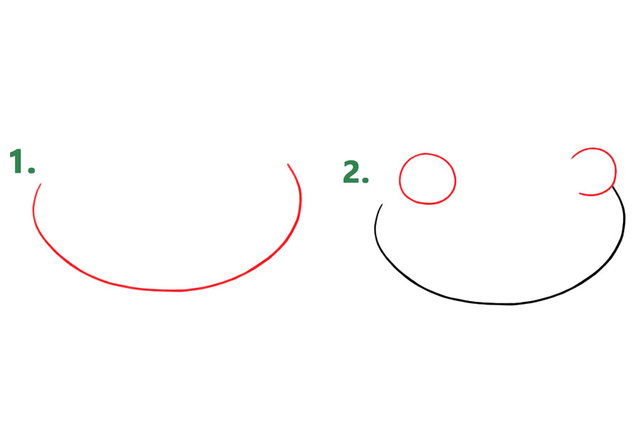 《悬崖上的金鱼公主》波妞简笔画画法步骤-图1