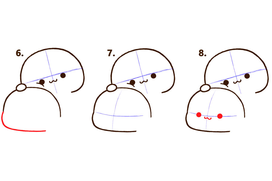 两只可爱小猫简单的绘画教程-图2