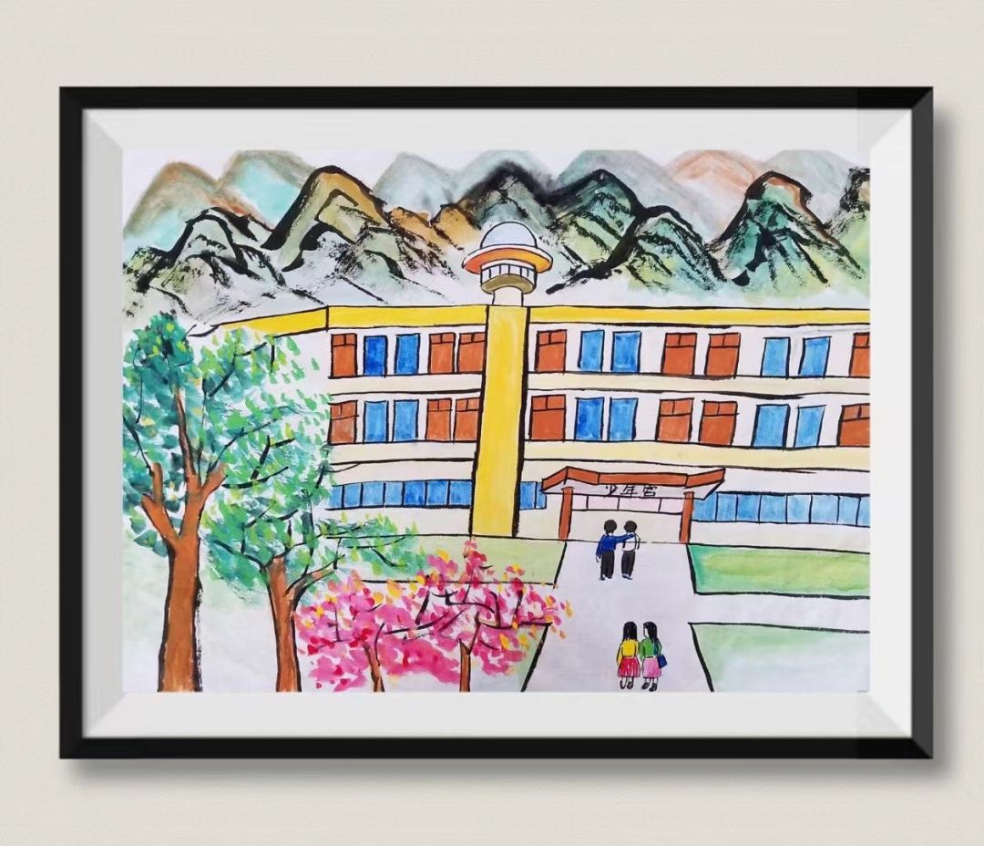 童心共绘文明城主题绘画作品简单漂亮-图2