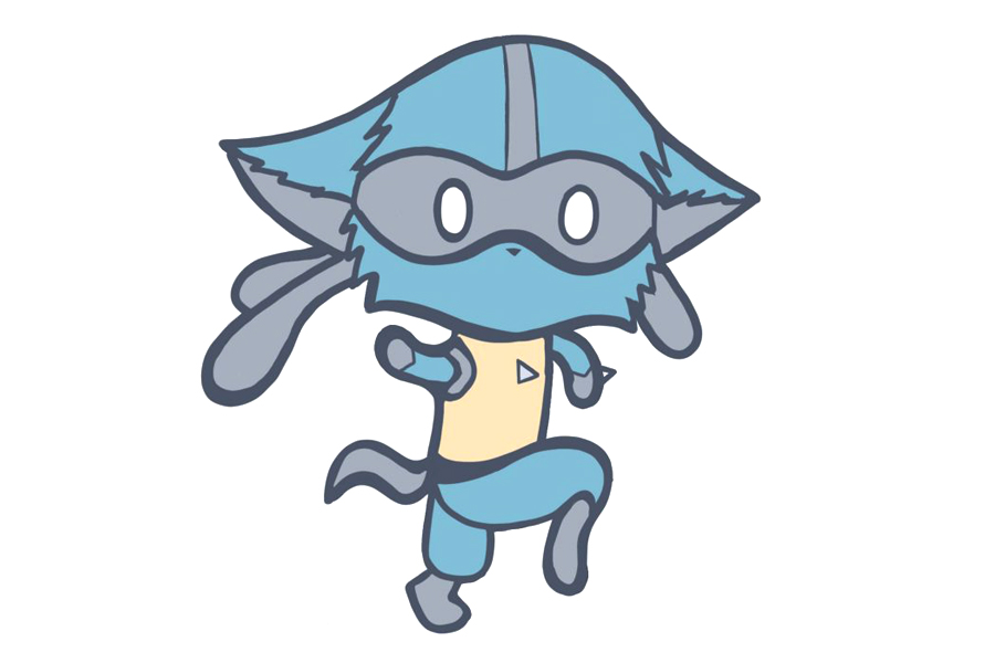 口袋妖怪路卡利欧简笔画画法步骤