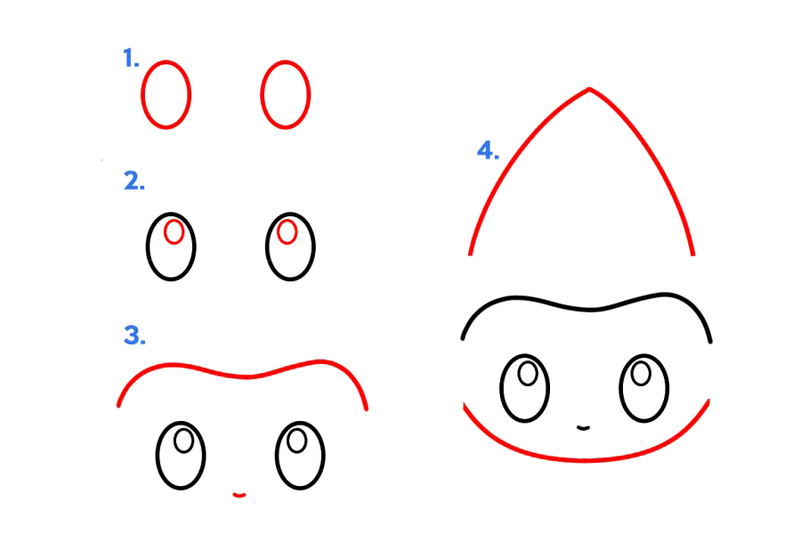 可爱的口袋妖怪基拉祈简笔画画法简单-图1