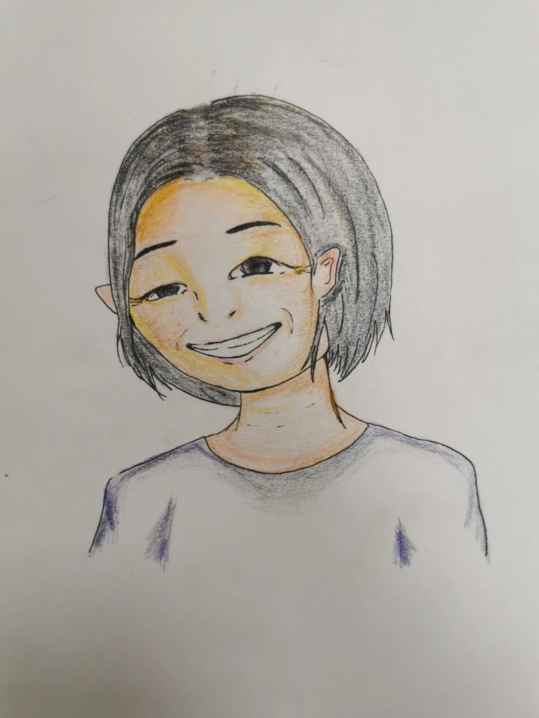 “教诲如春风，师恩似海深”我心中的老师绘画作品二-图1