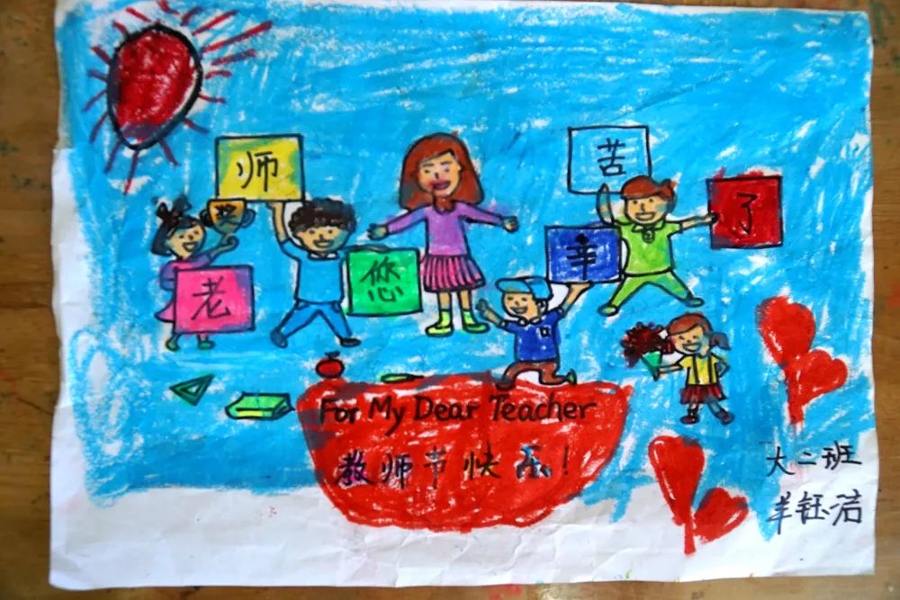 “最美是您 我的老师”儿童绘画作品（低年级组）-图4