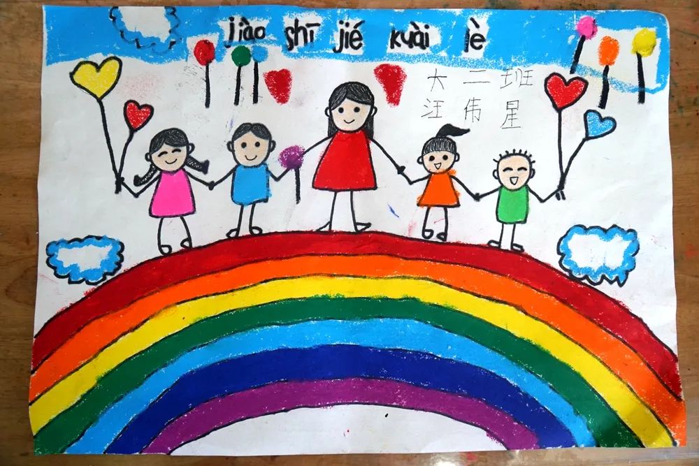 “最美是您 我的老师”儿童绘画作品（低年级组）-图5