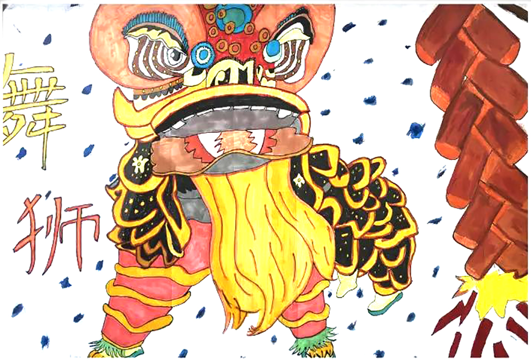迎新主题儿童绘画作品二年级-图2