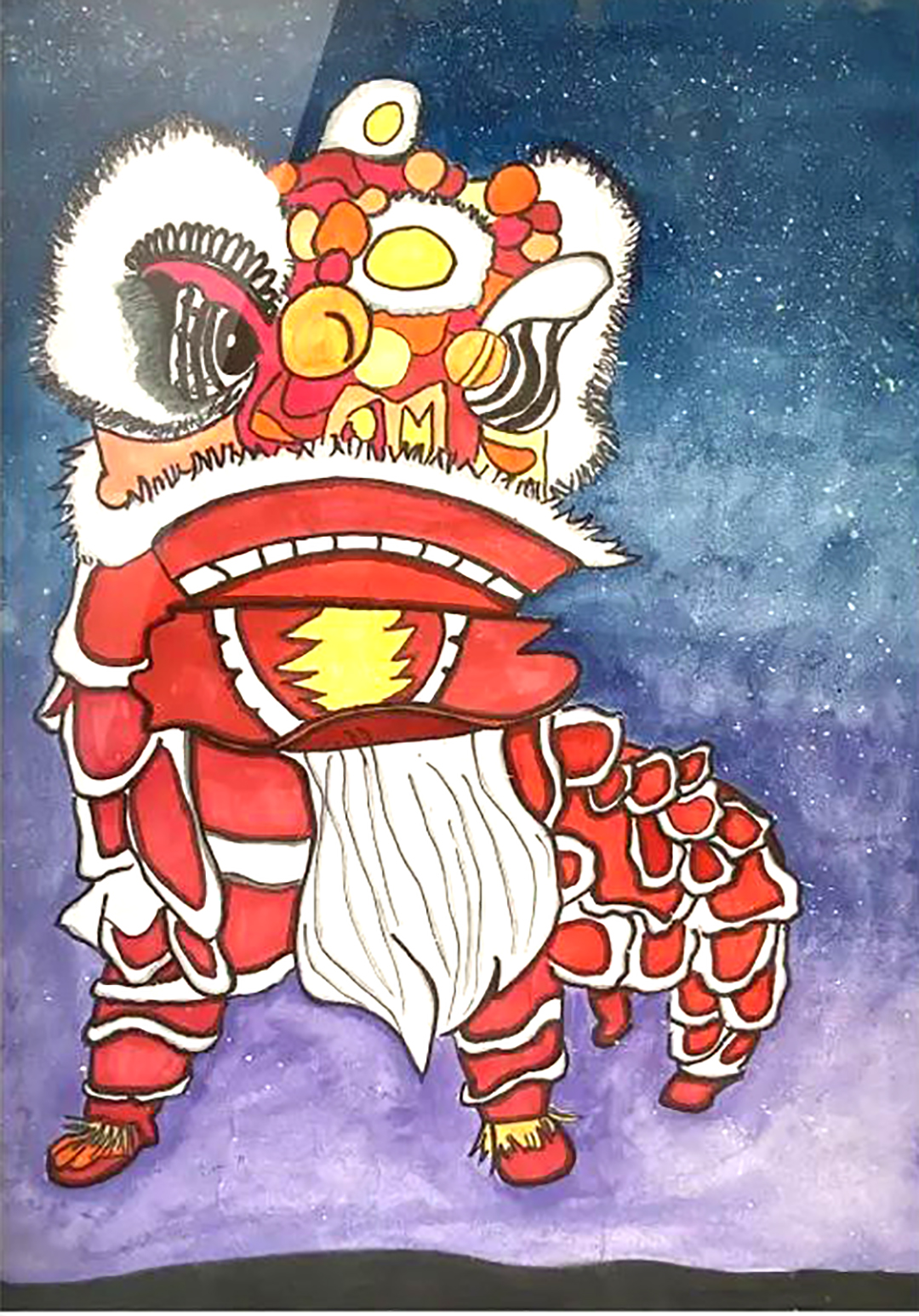 新春迎新主题绘画初中组一等奖-图3