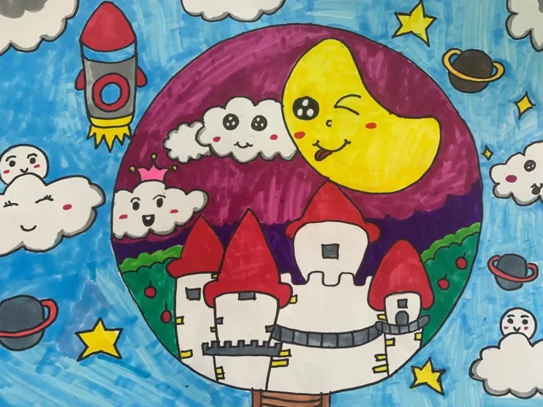 小学生航空航天绘画大赛作品简单漂亮-图4