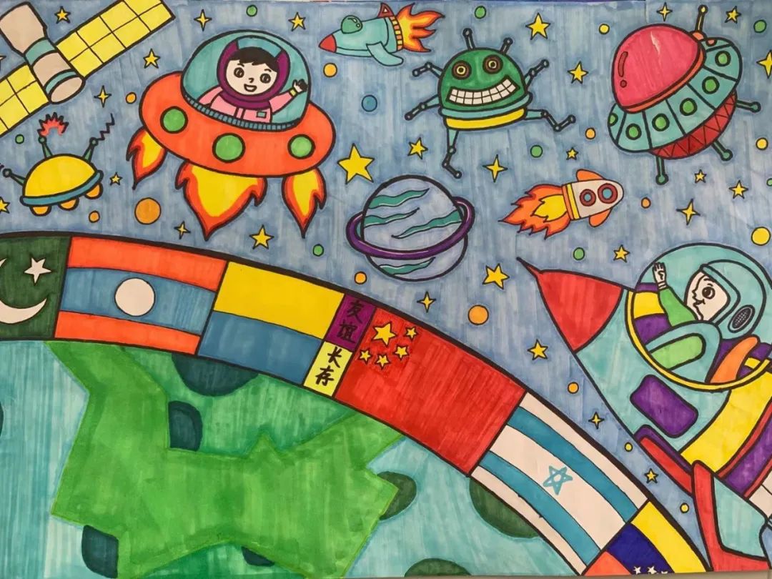 小学生航空航天绘画大赛作品简单漂亮-图6