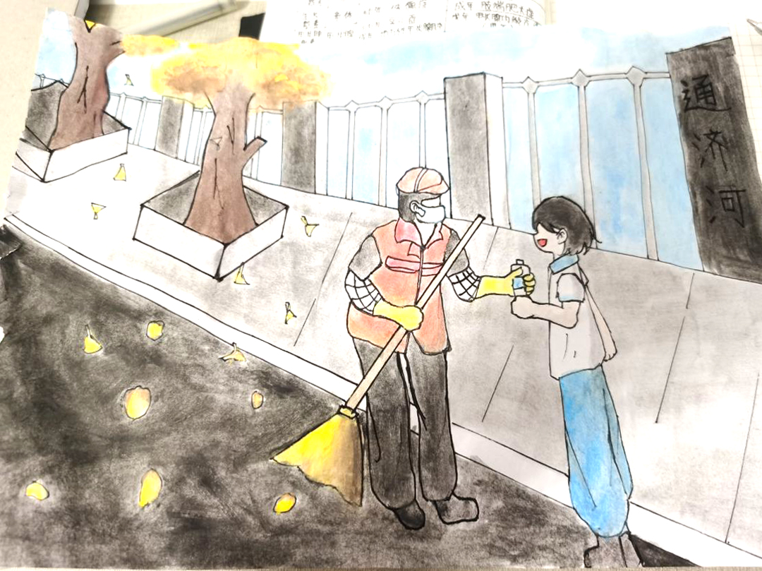 ”安全城市 美好生活“文明城市主题儿童绘画一等奖-图3