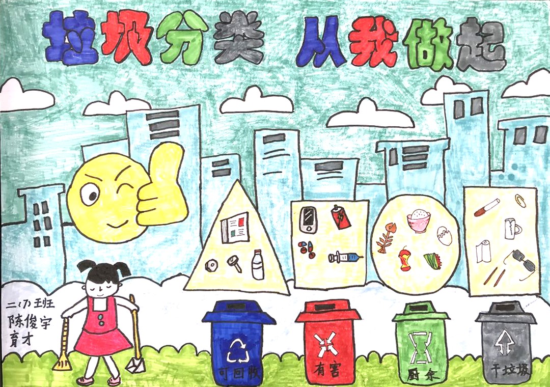 ”垃圾分一分 家园美十分“环保主题绘画简单漂亮-图5