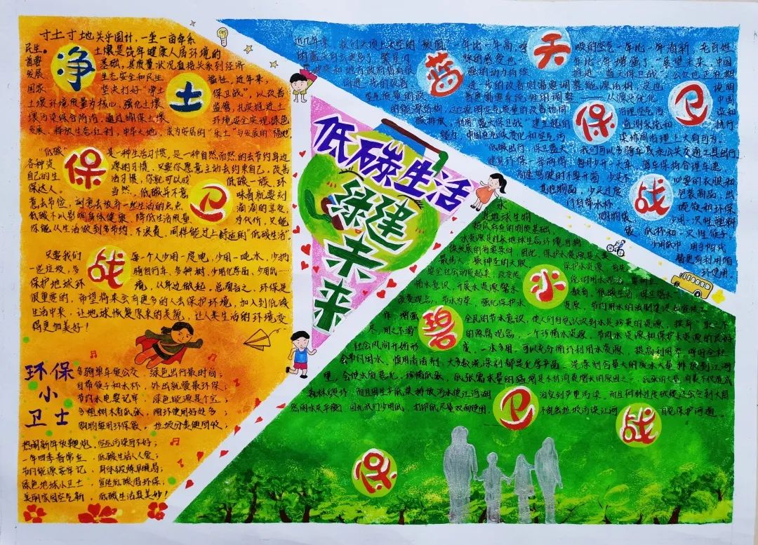 “低碳生活 绿建未来”主题手抄报优秀作品-图5