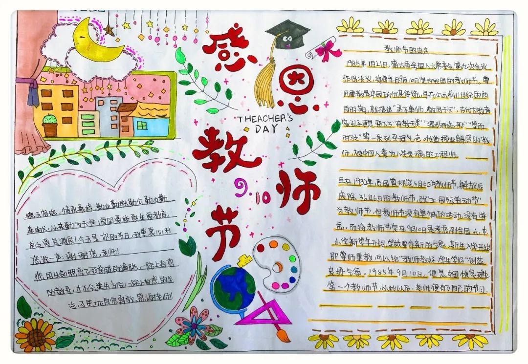 教师节手抄报简单好看高年级组-图1