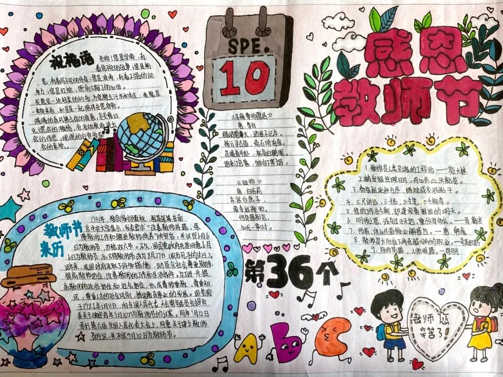 教师节手抄报简单好看高年级组-图5