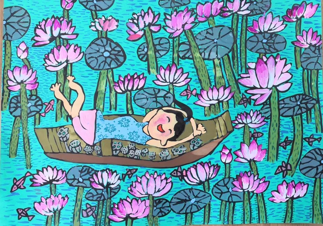 “建设生态文明 美丽中国出彩”绘画作品5张-图1