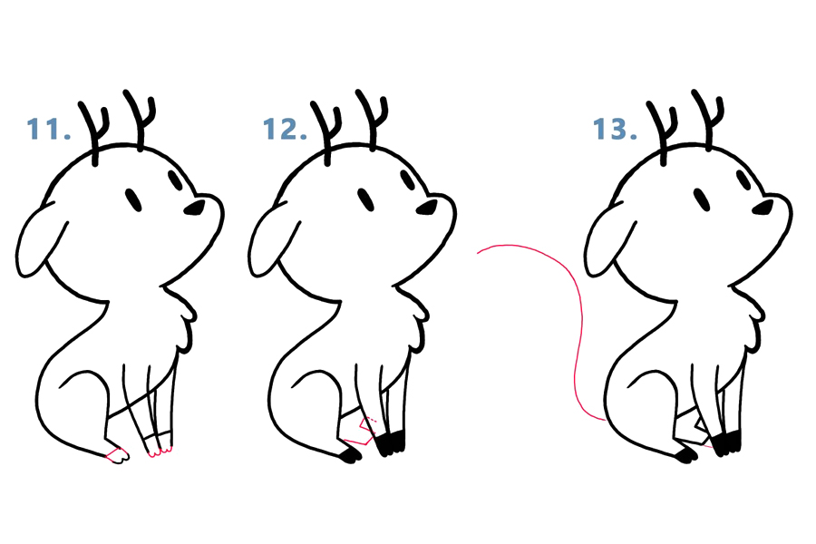 如何画一只可爱的小鹿-图4