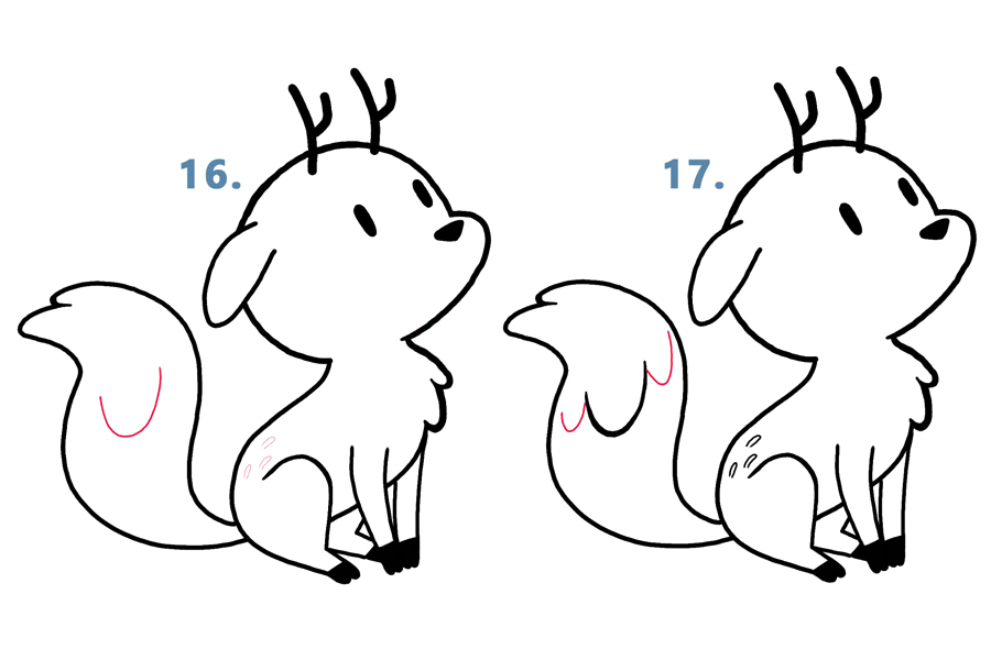 如何画一只可爱的小鹿-图6