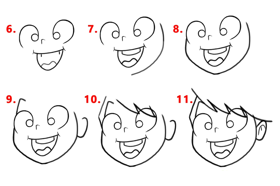 详细步骤教你画可爱的小男孩-图2