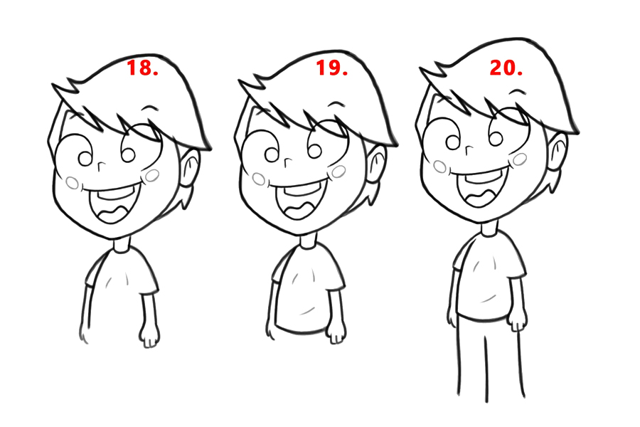 详细步骤教你画可爱的小男孩-图5