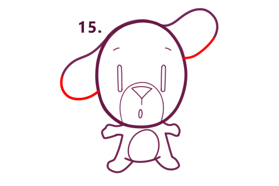 简单可爱的小狗怎么画-图5