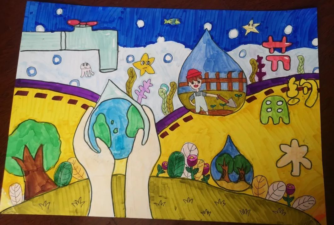 2022年世界水日•中国水周绘画比赛获奖作品-图4