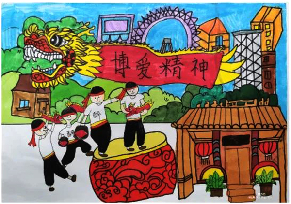 “传承博爱精神，争做少年先锋” 少先队主题绘画作品-图4