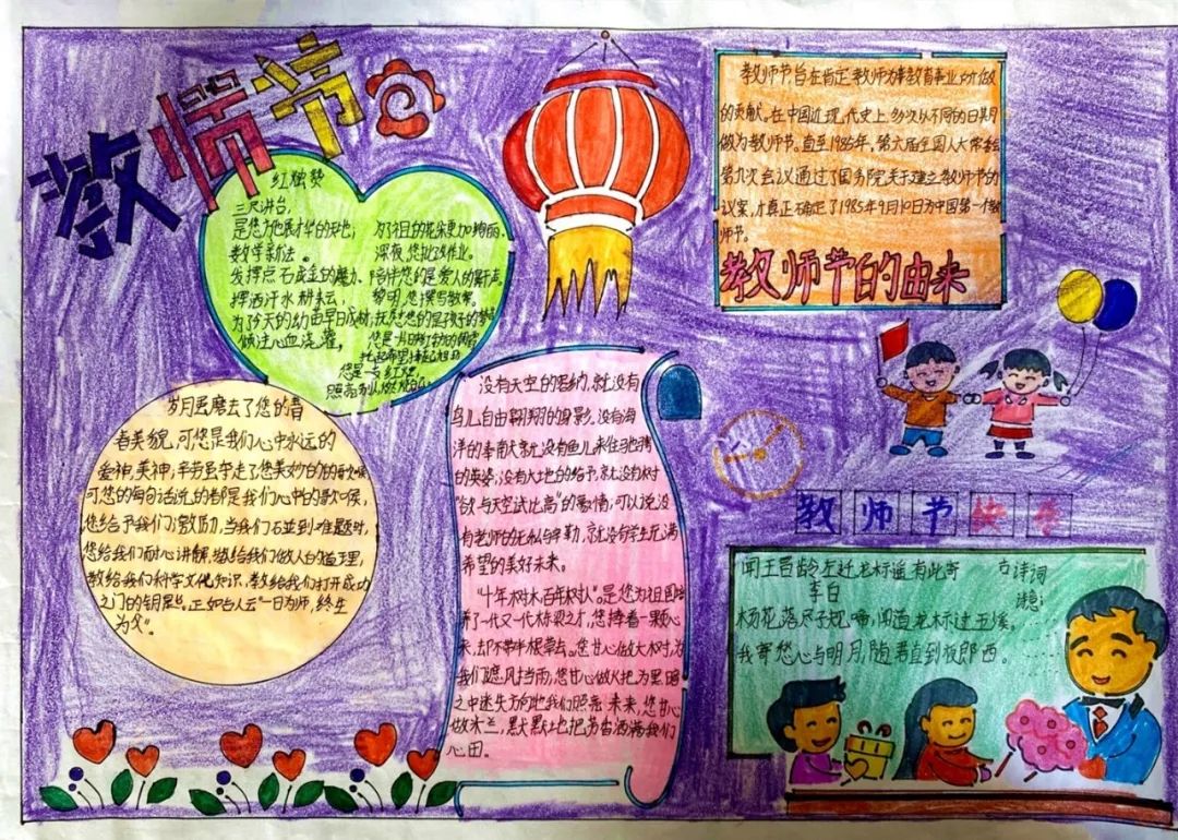 “老师您辛苦了！”2022教师节主题手抄报-图1