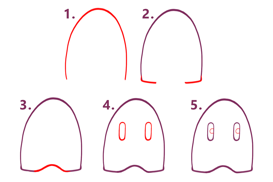 留着小胡子的超级可爱的皮卡丘简笔画画法步骤-图1