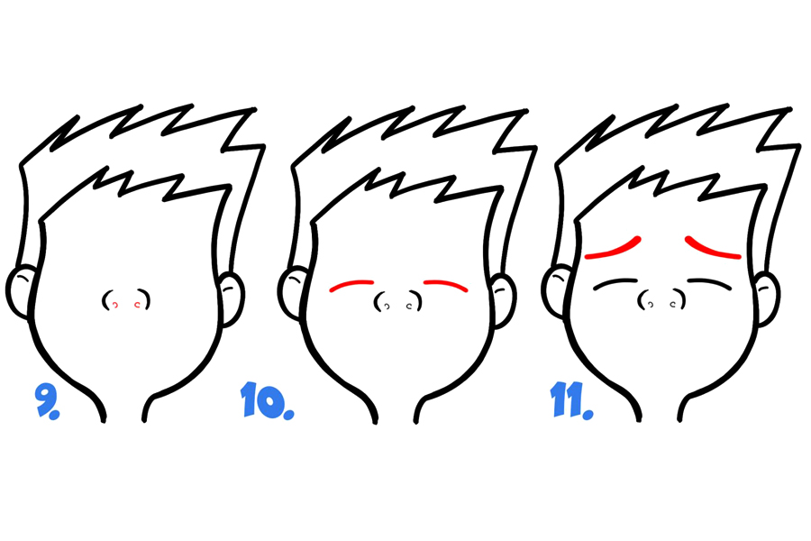学画卡通面部表情：哭泣-图3