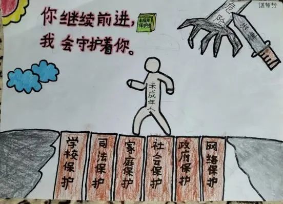 小学生“检爱同行，共护未来”绘画作品10张-图3