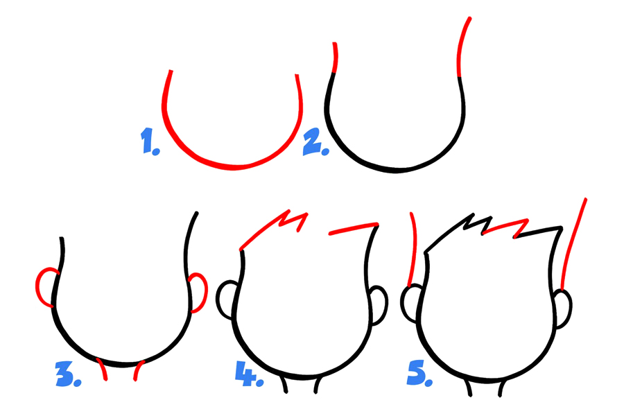 学画卡通面部表情：烦躁、激动、愤怒的脸-图1