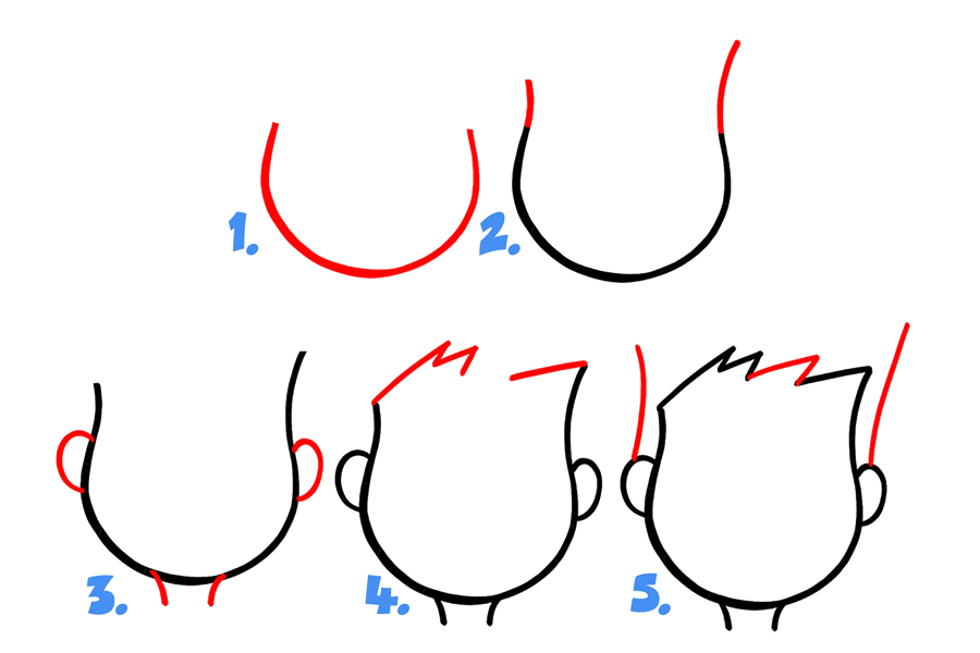 学画卡通面部表情：快乐、微笑、咧嘴笑-图1