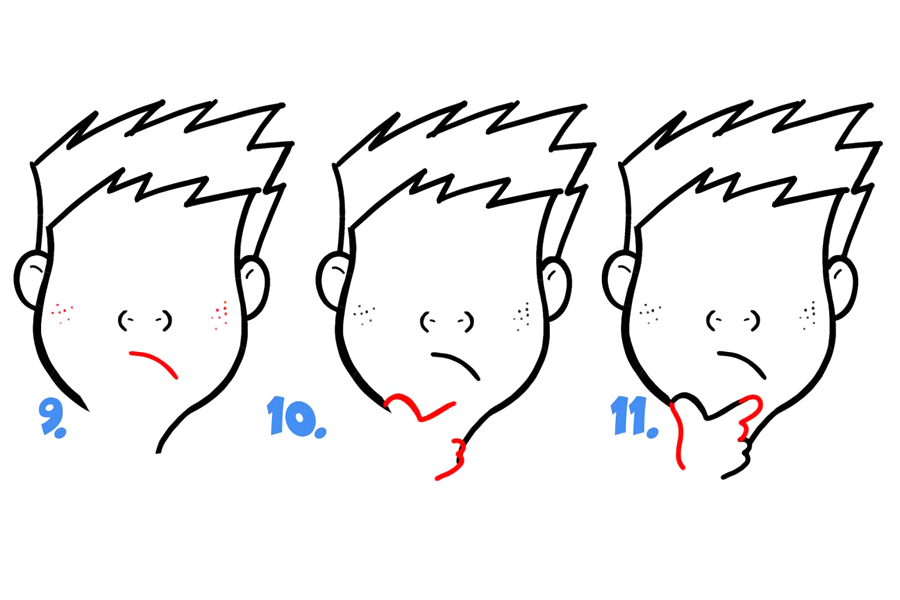 学画卡通面部表情：思考、计算-图3