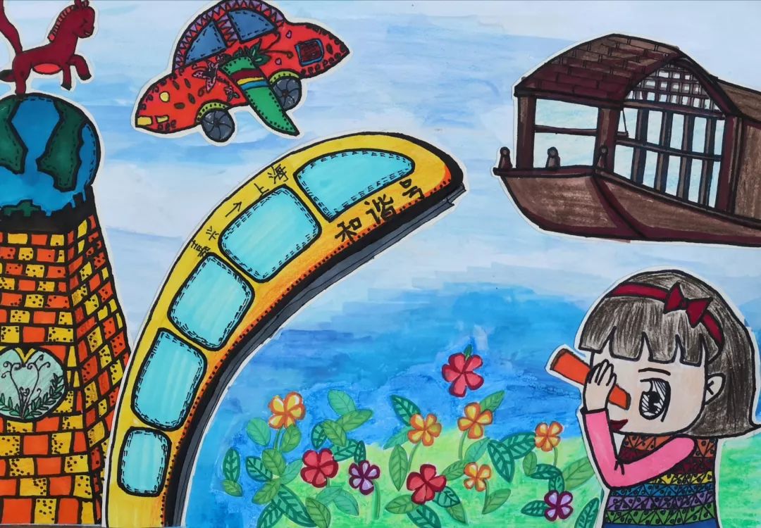 “我与生态城共成长”主题绘画作品-图4