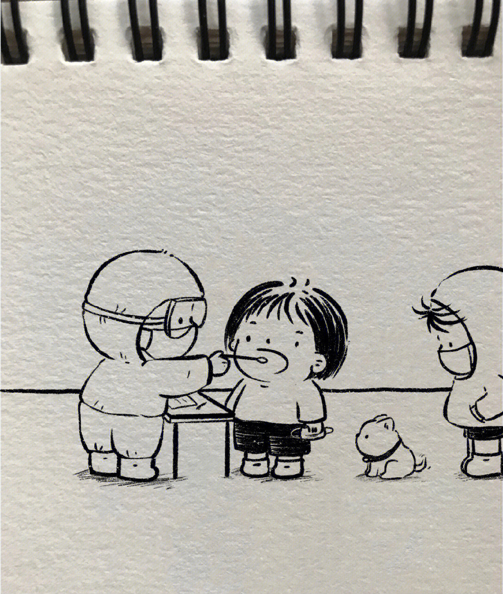 一组超治愈的简笔画图片 治愈你的不开心-图8