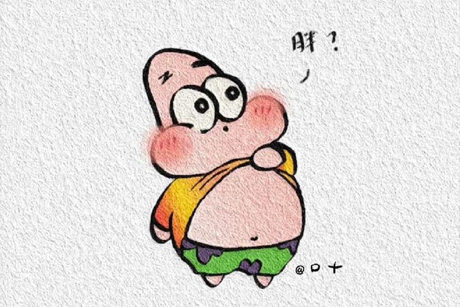 可爱的海绵宝宝派大星简笔画图片18张-图7