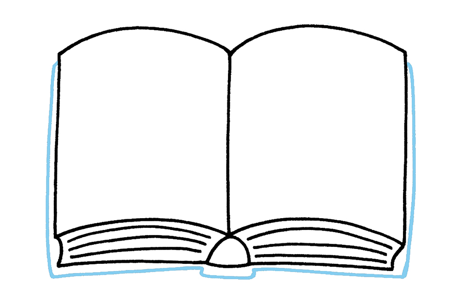 如何简单的一步一步地画一本书-图6