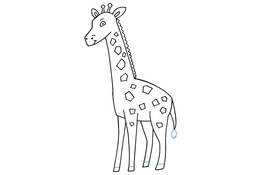 步骤9：画出蹄子。