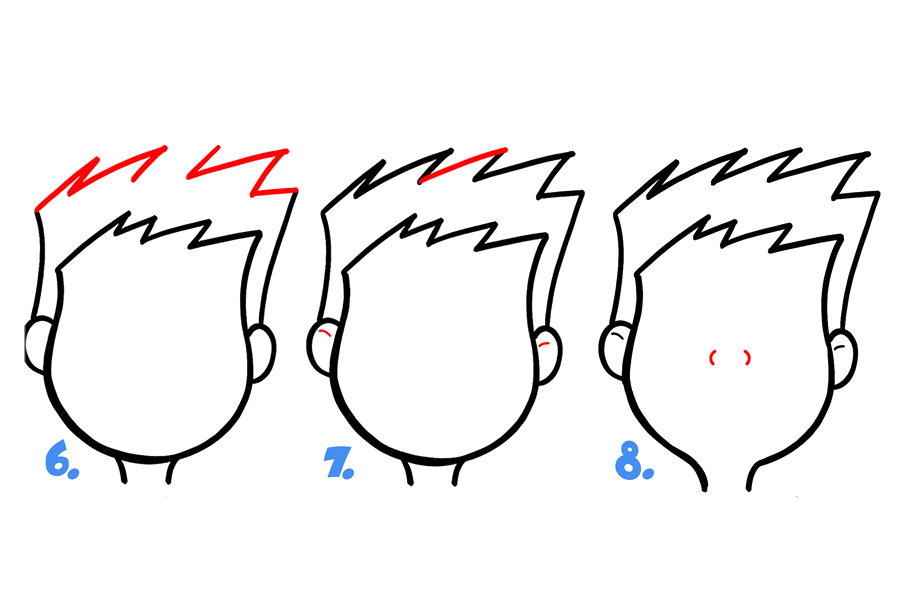 如何画卡通面部表情：哭泣、悲伤-图2