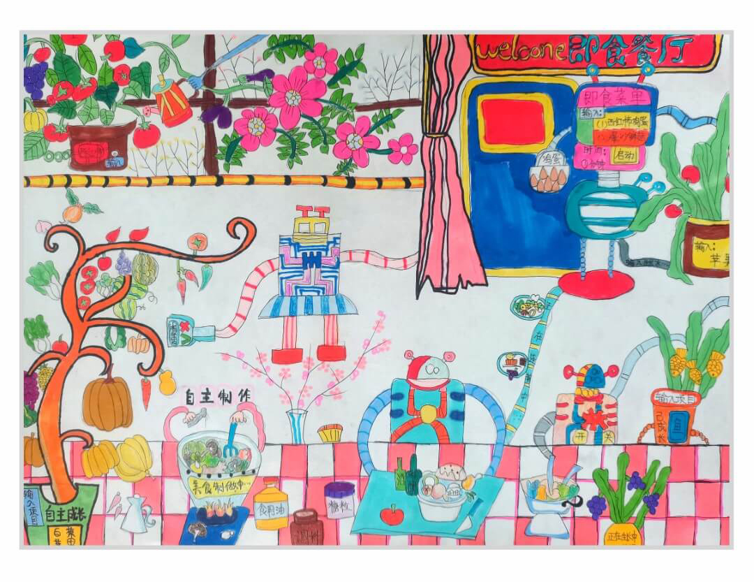 漂亮的校园食品安全主题绘画作品-图7